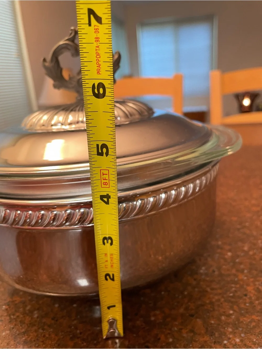 Pyrex vintage silver